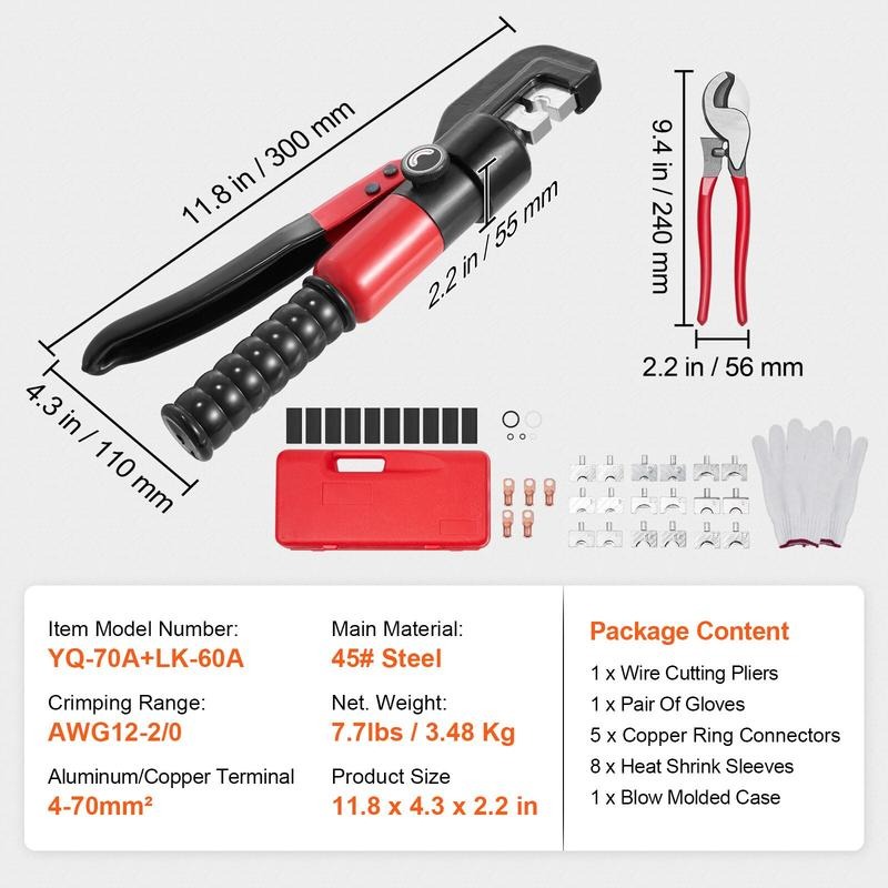 Alat Crimping Hidrolik dengan  - Tool Set ulasan dan harga