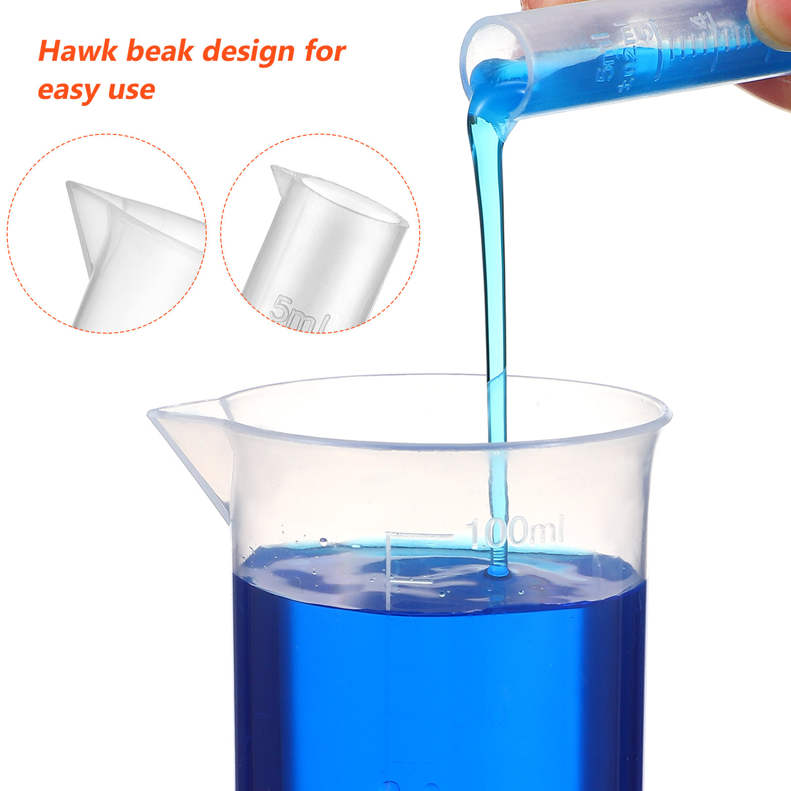 1 Set Tabung Ukur Plastik, Gel - Tools Youtube ulasan dan harga