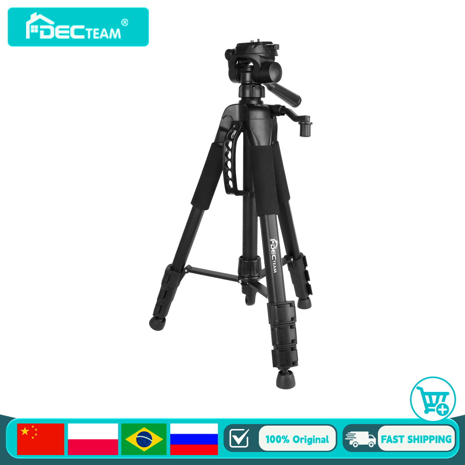Decteam Tripod 4 Bagian untuk  - Spirit Level ulasan dan harga